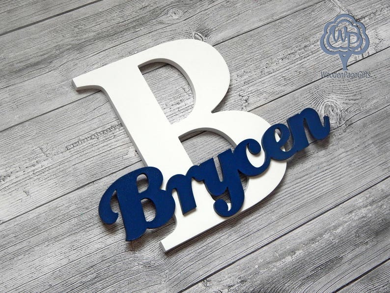 Wooden baby name sign Personalized Name Sign for nursery decor Etsy