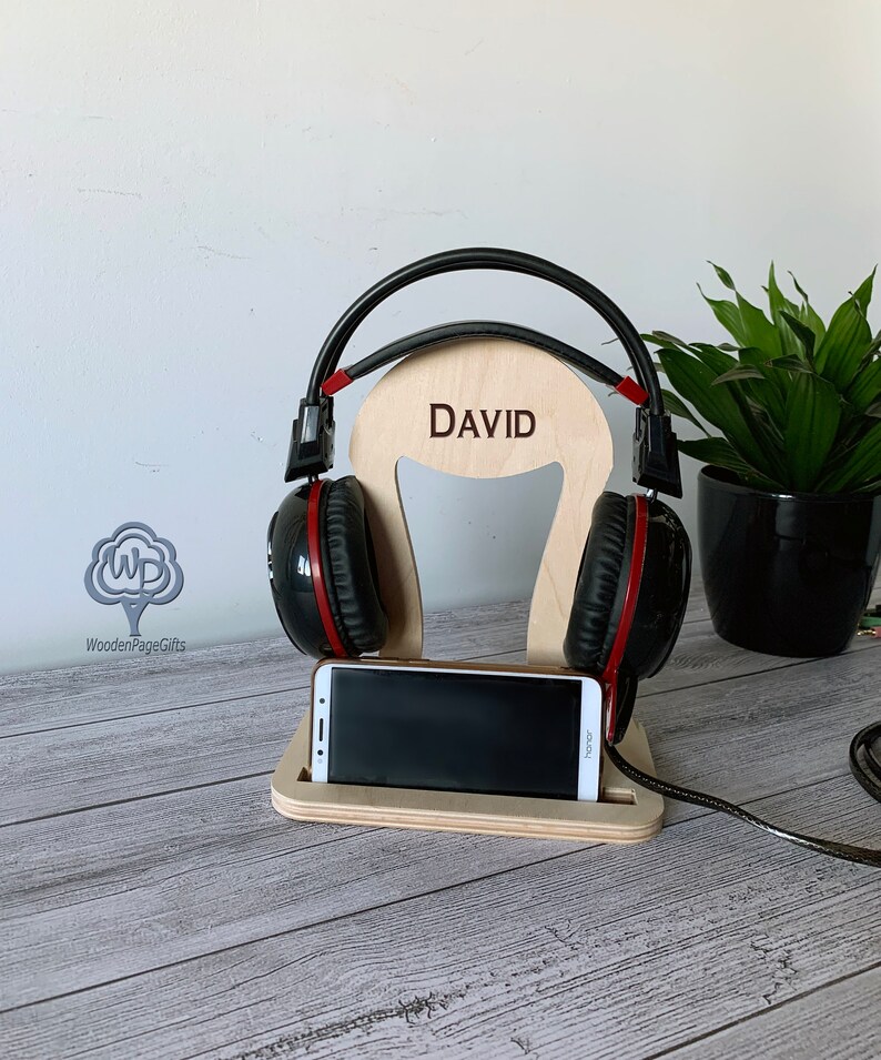 Personalized Headphone holder Headphone stand Headphone hanger Etsy