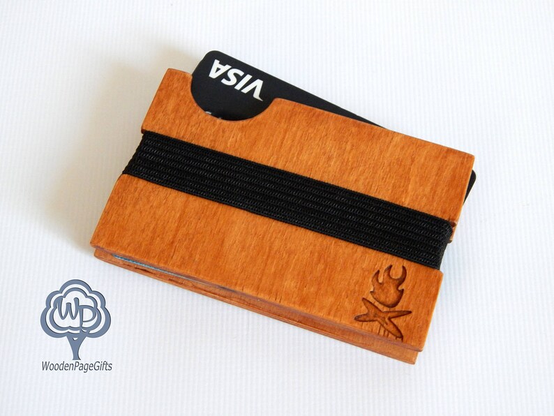 Wooden Wallet Groomsmen Gift Ideas Money Clip Mens Image 0