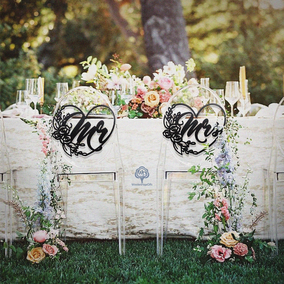 Wedding Wood Signs, Mr and Mrs Signs for Weddings, Wedding Signs Rustic ...