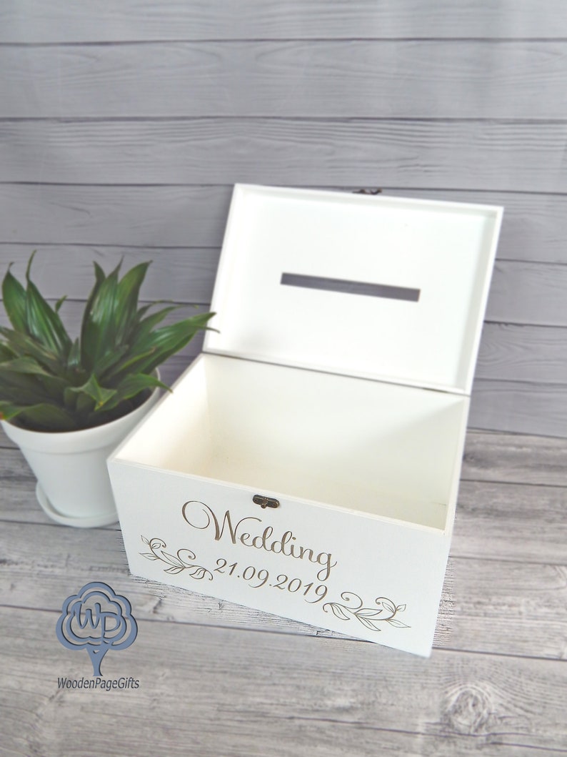 Elegant Wedding Card Box Wooden Money Box Wedding Card Etsy