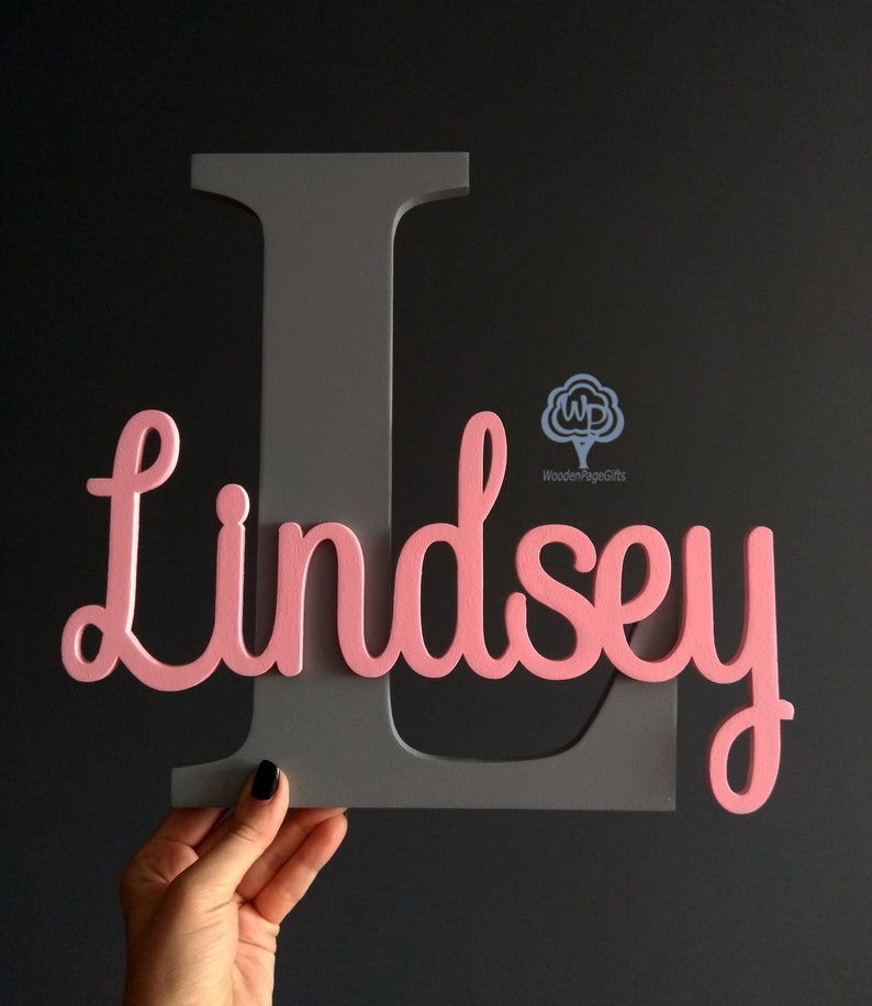 Wooden baby name sign Personalized Name Sign for nursery decor Etsy