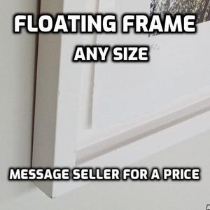 Bespoke Floating Picture Frame: Elevated Mount for 3D Art