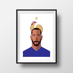 Thierry Henry Poster, France International, Legend, Arsenal, Premier League, Barcelona, Illustration