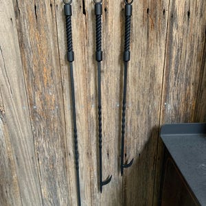 Bespoke Fire Poker with Hanging Ring