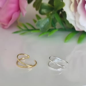 Double Nose Ring Single Piercing, Hoop & Tragus Earring,Sterling Silver Pull Seam Ring, Body Piercing Jewelry,Nose Ring Cartilage,Helix Stud