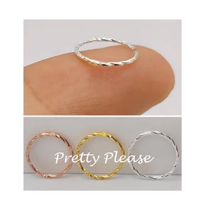 Dainty Helix Piercing Ring,Small Nose Ring 6mm,Tragus Hoop Earring,Cartilage Hoop,Gold & Silver Piercing Jewelry,Thin  Nose Hoop Diamond Cut