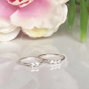 Dainty Nose Ring, Helix Piercing Ring Small 8mm,Tragus Hoop Earring, Cartilage Hoop, Piercing Jewelry ,Star Nose Hoop,925 Sterling Silver