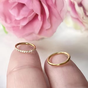 Tragus Piercing Clicker – Nose Hoop Ring, Helix & Cartilage Jewelry, Hinged Clicker, Dainty Septum Ring, 16g 18g Options