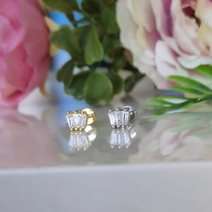 Cartilage Piercing Flatback Earrings, Threaded Labret Stud, Helix, Tragus & Conch Piercing Jewelry, Internally Threaded, Stainless Steel