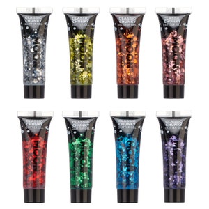 Classic Chunky Face & Body Glitter Gel by Moon Glitter - 12ml - Glitter Face Paint