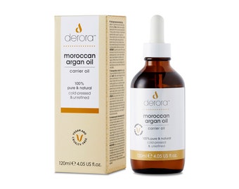 Moroccan Argan Oil by Derora | Nourishes Skin, Hair and Nails | Cold Pressed and Unrefined | Antioxidant and Rich in Omega 6 & Vitamin E