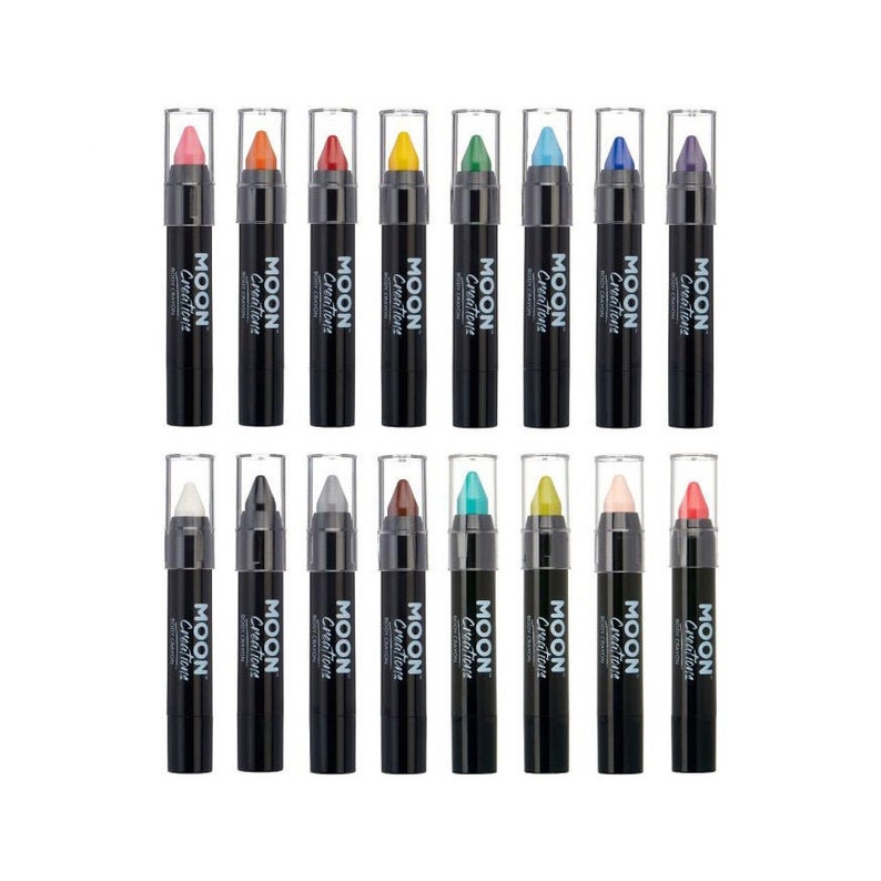Face Paint Stick Body Crayon by Moon Creations 3.2g Available in 16 colours Set of 16