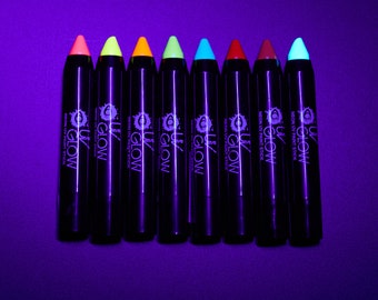 Neon UV Face Paint Stick Body Crayon by UV Glow - 3.2g
