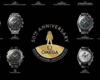 omega speedmaster 60th anniversary poster