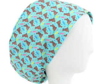 DUCK DYNASTY Skull Cap Surgical Scrub Hat Chefs Hat M57 DUCK DYNASTY Skull Cap Surgical Scrub Hat Chefs Hat M57