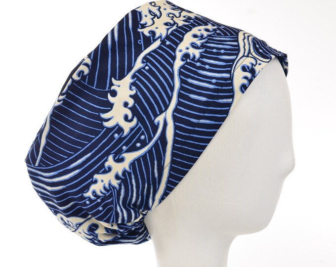 The Wave Scrub Cap, Euro Style Adjustable Surgical Scrub Hat