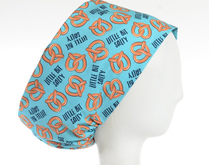 Little Bit Salty Scrub Cap, Euro Style Adjustable Surgical Scrub Hat