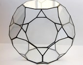 Geometric Terrarium, Succulent Planter, Handmade Glass Terrarium, Stained Glass Terrarium, Succulent Terrarium, Terrarium container, DIY