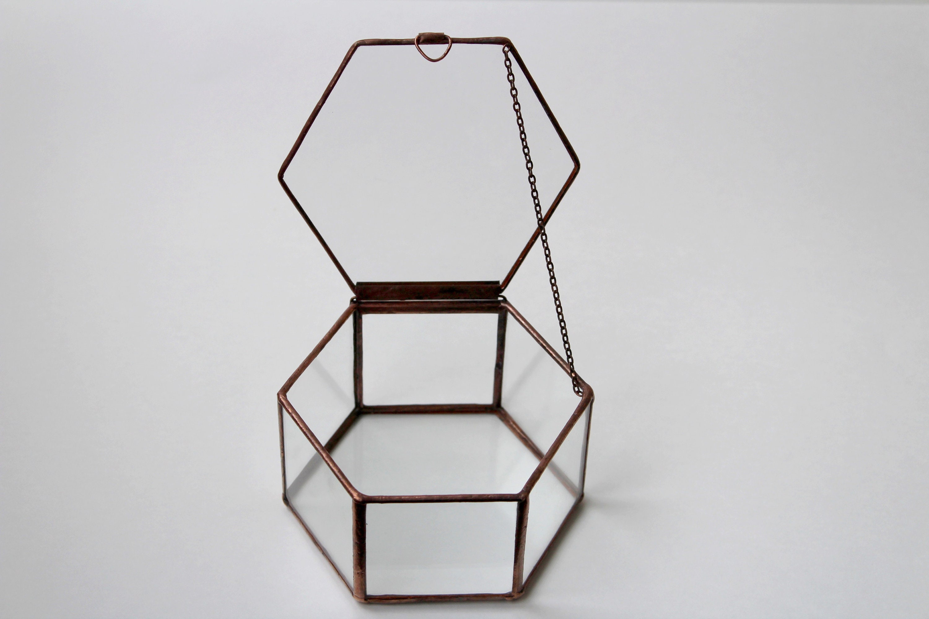 Geometric Glass Box Glass Jewelry Box Jewellery Box Wedding Etsy