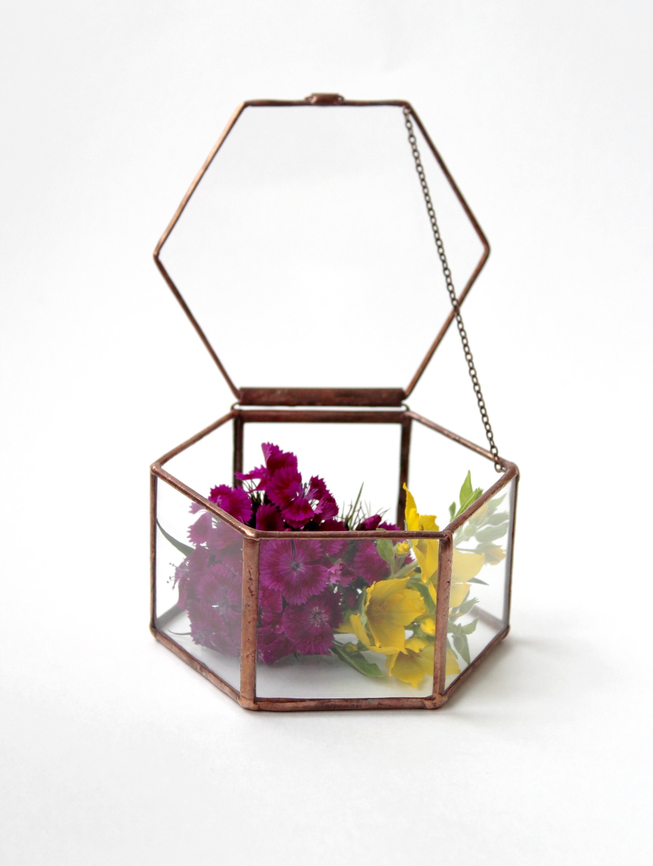 Geometric Glass Box Glass Jewelry Box Jewellery Box Wedding Etsy