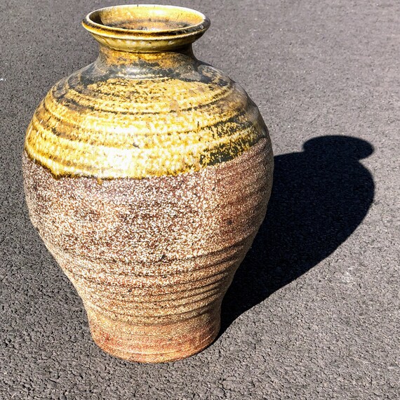 Glazed Stoneware Vase, Anonymous, Circa 1960