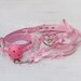 DDLG Pretty Pink BDSM Bondage Collar Leash Ball Gag Set Bows Submissive Master Girly Sissy Daddys Little Girl Kawaii ABDL mature Baby mommy 