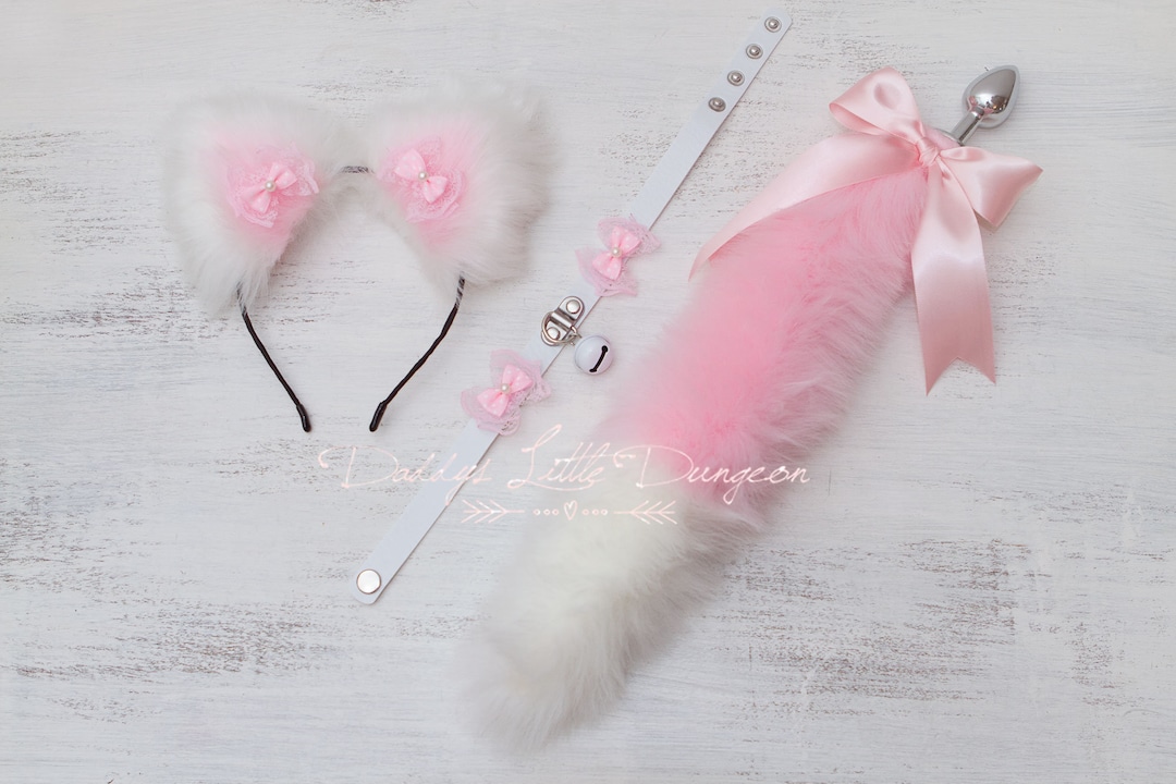 Collar Anal Butt Plug Tail Ears for BDSM DDLG 18+ Pet Play ...