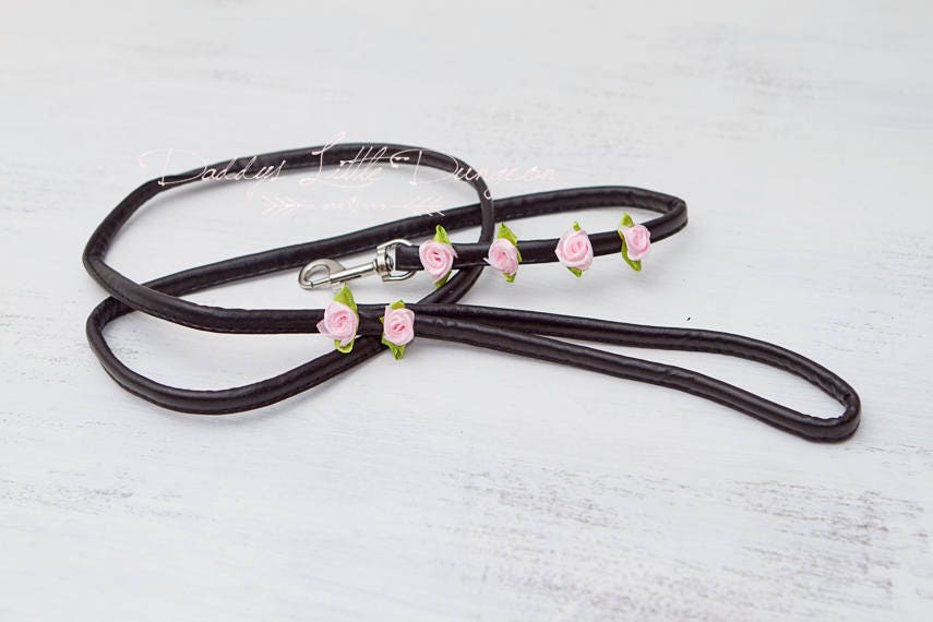 BDSM Leine - Pink Rose Bondage Restraint - Femdom, Sub, Kätzchen, Kitty, Petplay, Petplay - reif