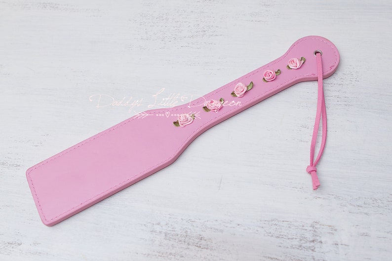 DDLG Pretty Pink BDSM Bondage Spanking Paddle Flowers Roses Sub Girly Daddys Little Girl Kawaii ABDL Sissy Master Kinky Fetish Freak mature 