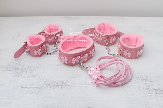 Leather BDSM Collar With Large Bondage Ring - View #7