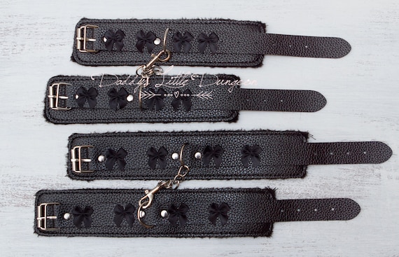 Goth BDSM Set - Fluffy Handcuffs, Ankle Cuffs - Soft Wrist Leg Bondage  Restraints - Fuzzy Fetish Gear - Kinky Sex Toys - Gothic - Mature - Etsy  Australia