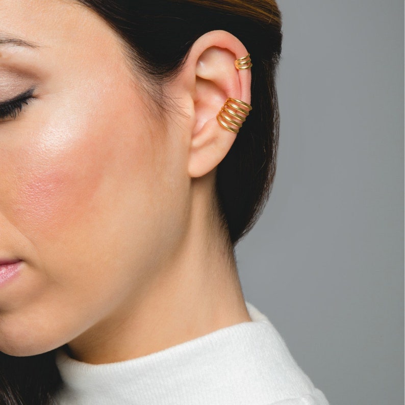 ear cuff earrings silver ear cuff minimal ear cuff dainty ear cuff no piercing ear cuff conch earring Minimalist ear cuff