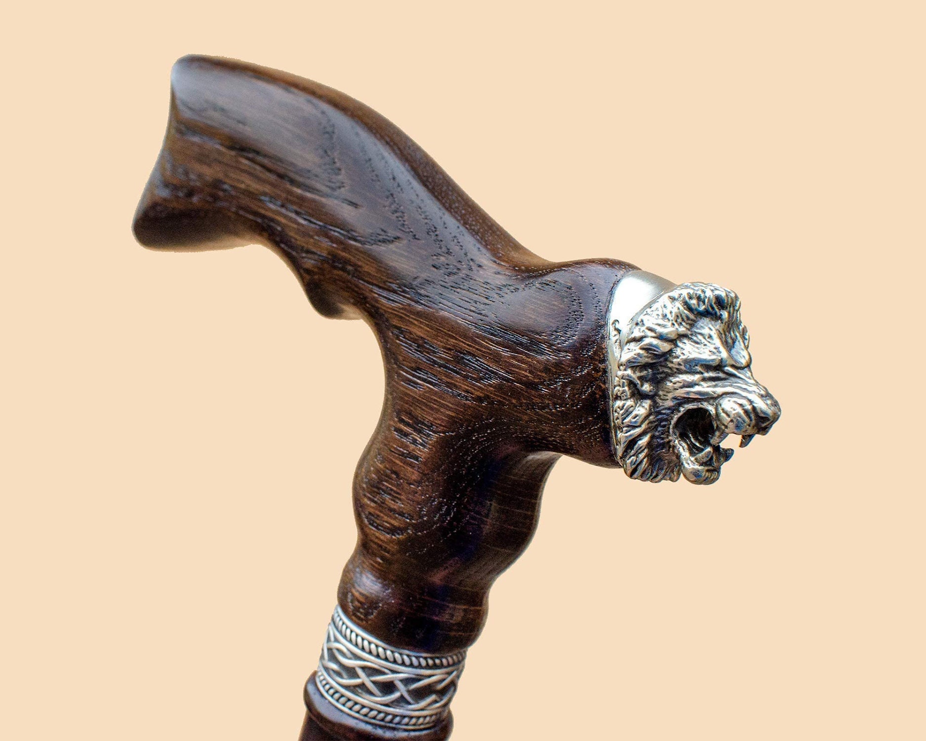Canne de marche ergonomique en bois fabriquée à la main pour hommes et  femmes – Canne élégante en bois de chêne pour homme – Canne de marche  tendance (caramel) : : Santé