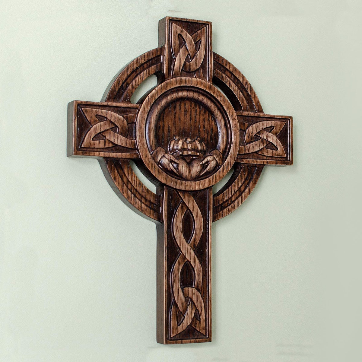 Claddagh Handmade Wooden Irish Celtic Wall Cross for Home Decor 12 Inch - Etsy