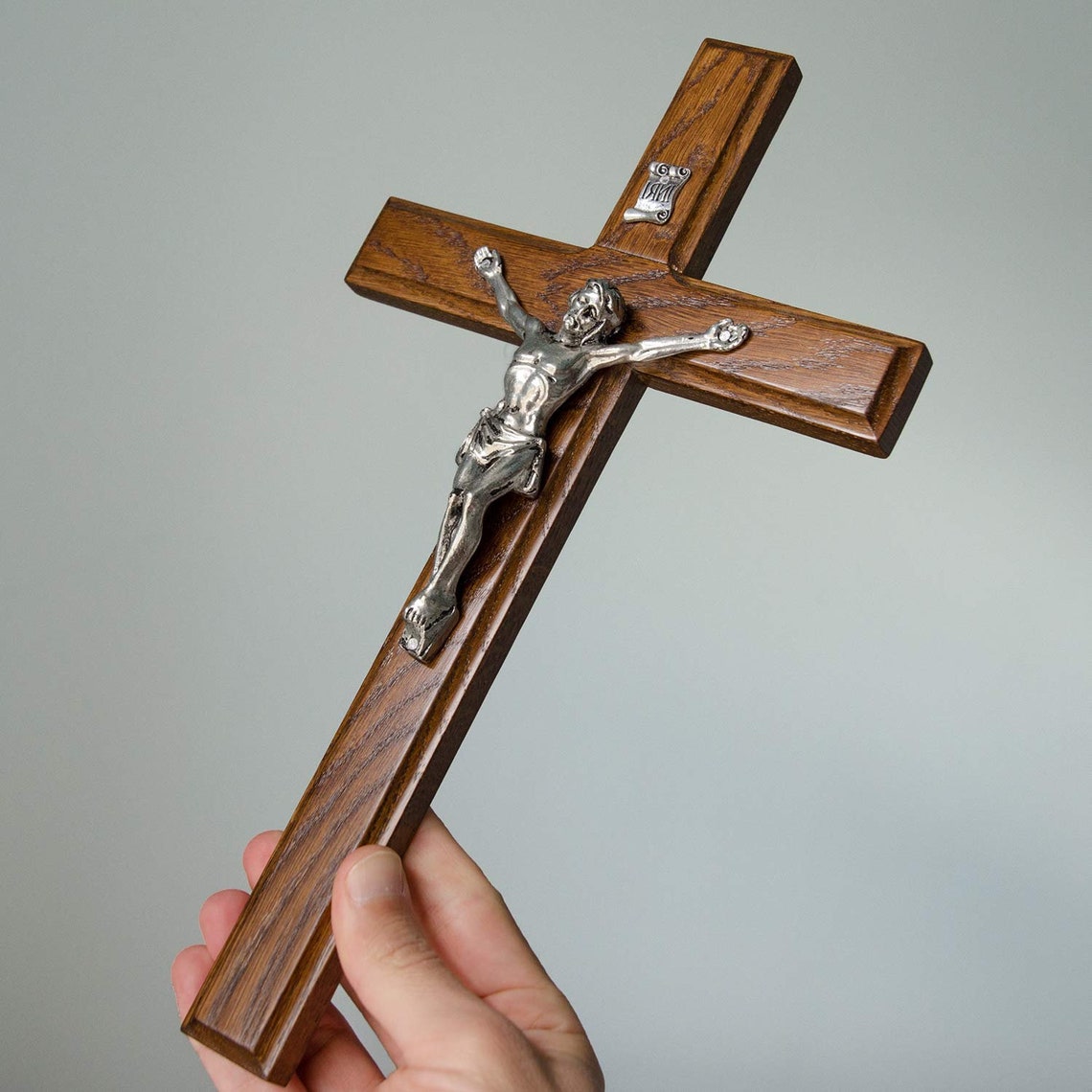 Handmade Wall Crucifix Catholic Wood Wall Cross for Home Etsy