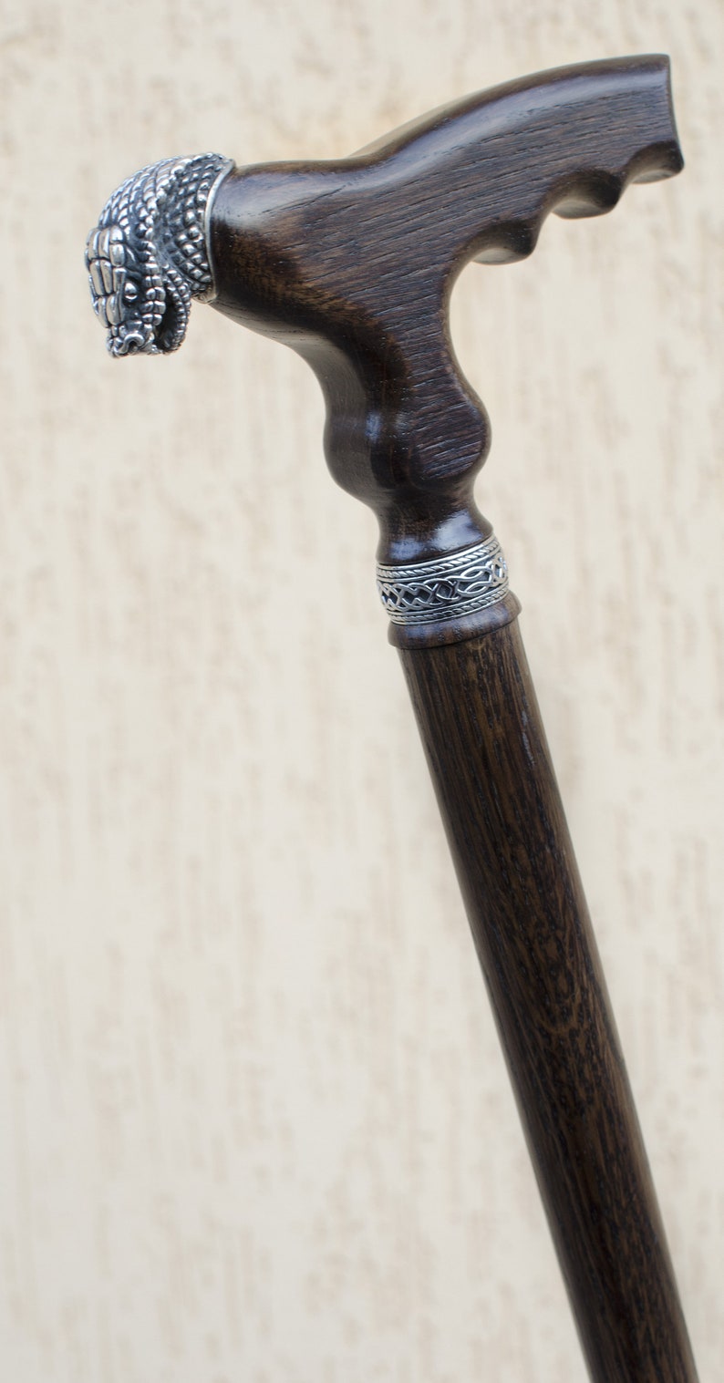 Snake Walking Cane Wood Walking Stick COBRA Derby Canes Wooden Etsy