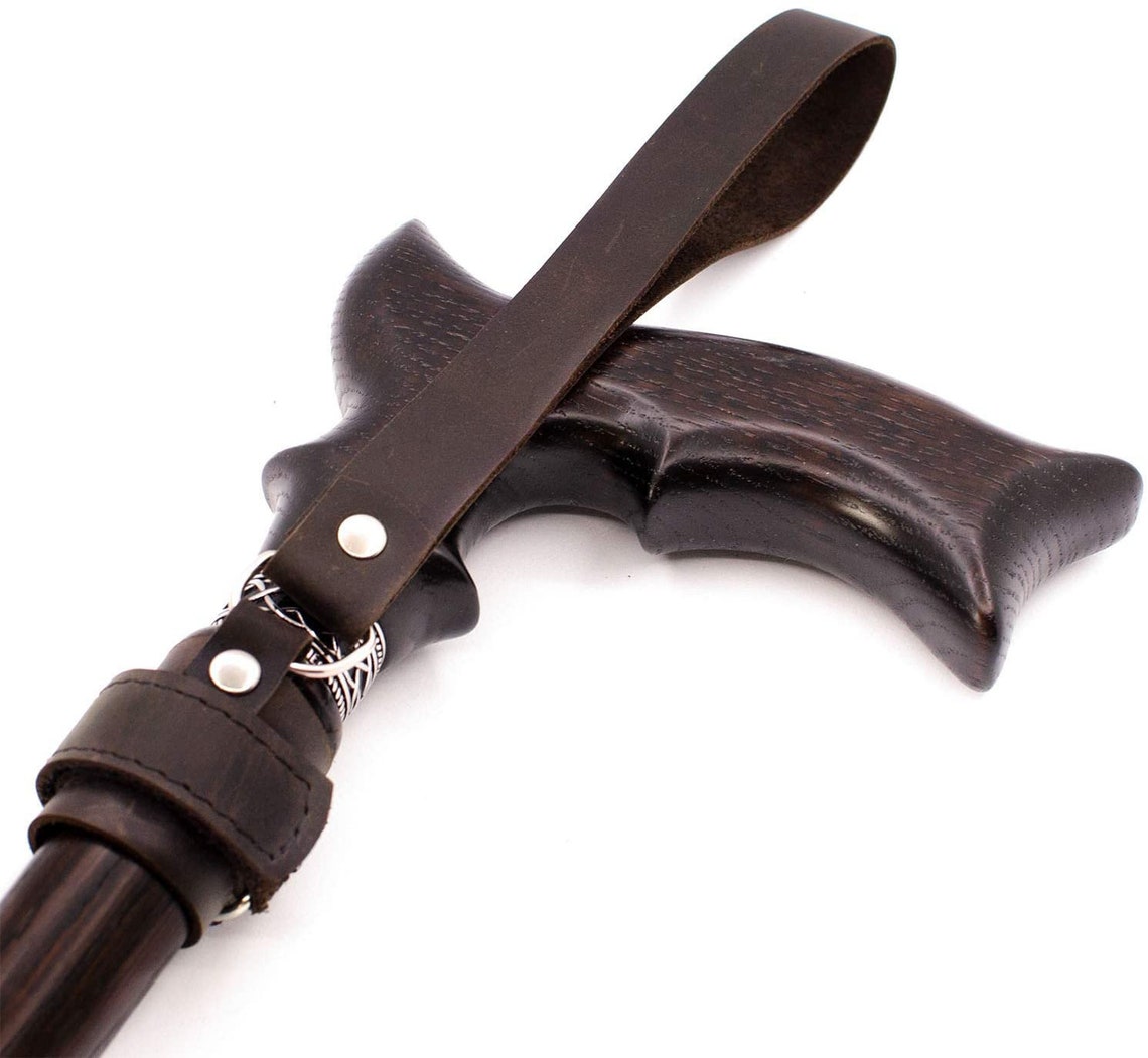 Leather Cane Strap Stylish Wrist Strap for Walking Stick Etsy