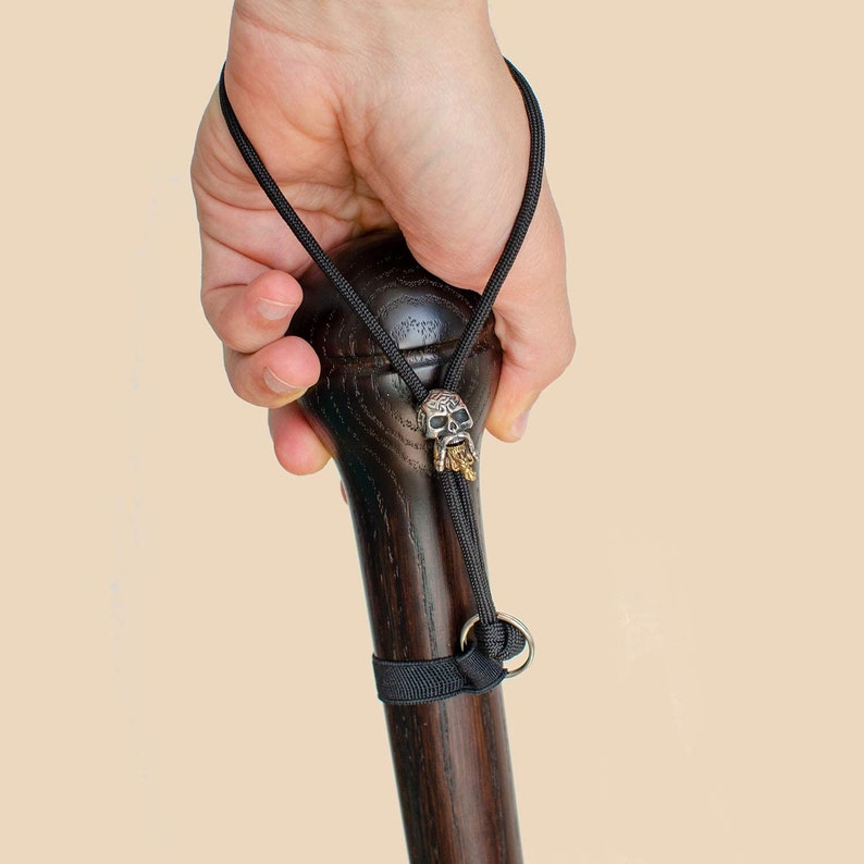 Carved Walking Stick Solid Oak Wood Custom Knob Walking Canes Etsy