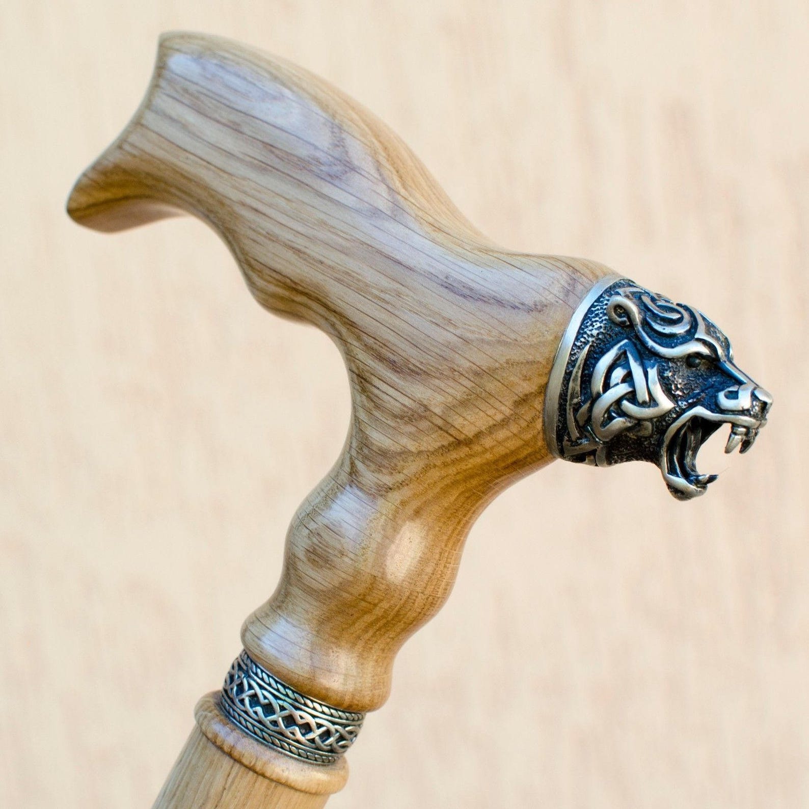 Custom Walking Cane CELTIC BEAR Fashionable Walking Stick Hand Etsy