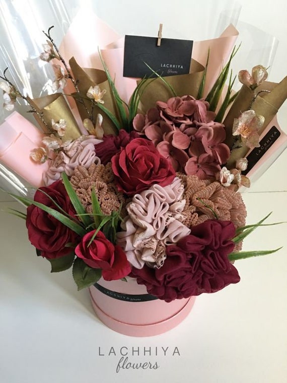 Foulard Hijab Bouquet Fleurs Merci Félicitations Eid Hajj Omra Mariage Fiançailles