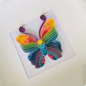 Quilled Paper Butterfly Quilling Art Unique Gift image 1