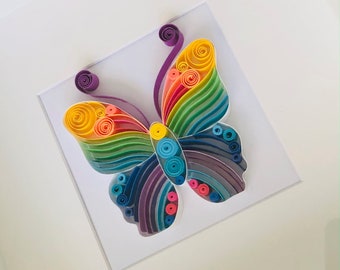 Quilled Paper Butterfly - Quilling Art - Unique Gift