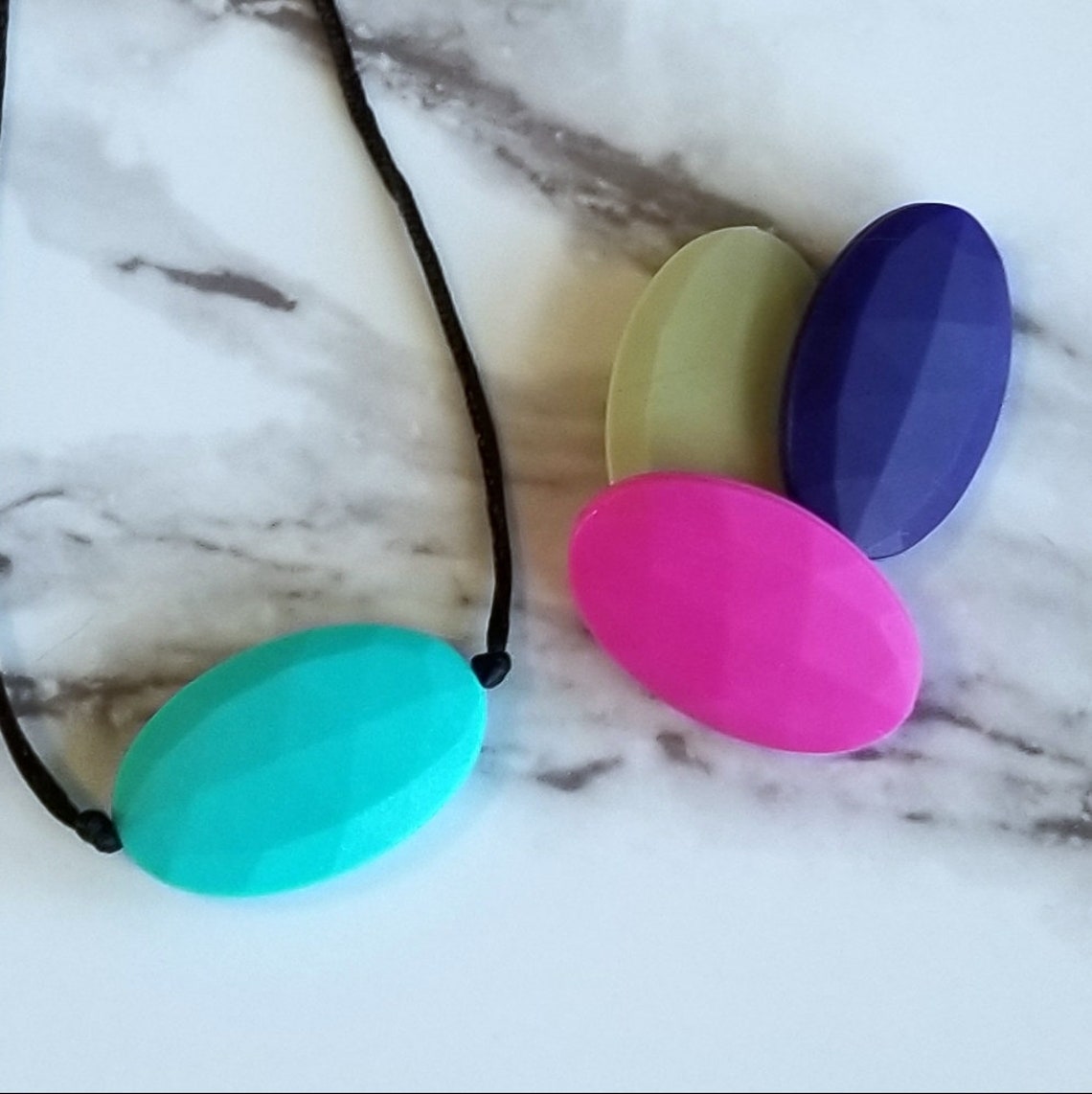 Chew Necklace Adult Chew Necklace Fidget Necklace Sensory Etsy