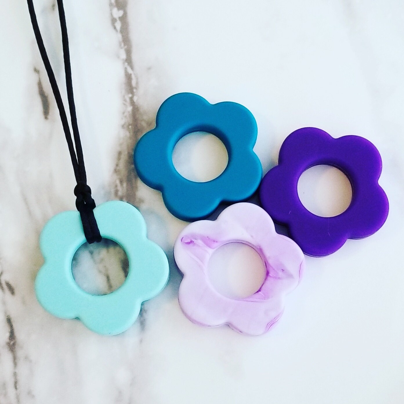 Flower Necklace Chew Necklace Adult Chew Necklace Silicone Etsy
