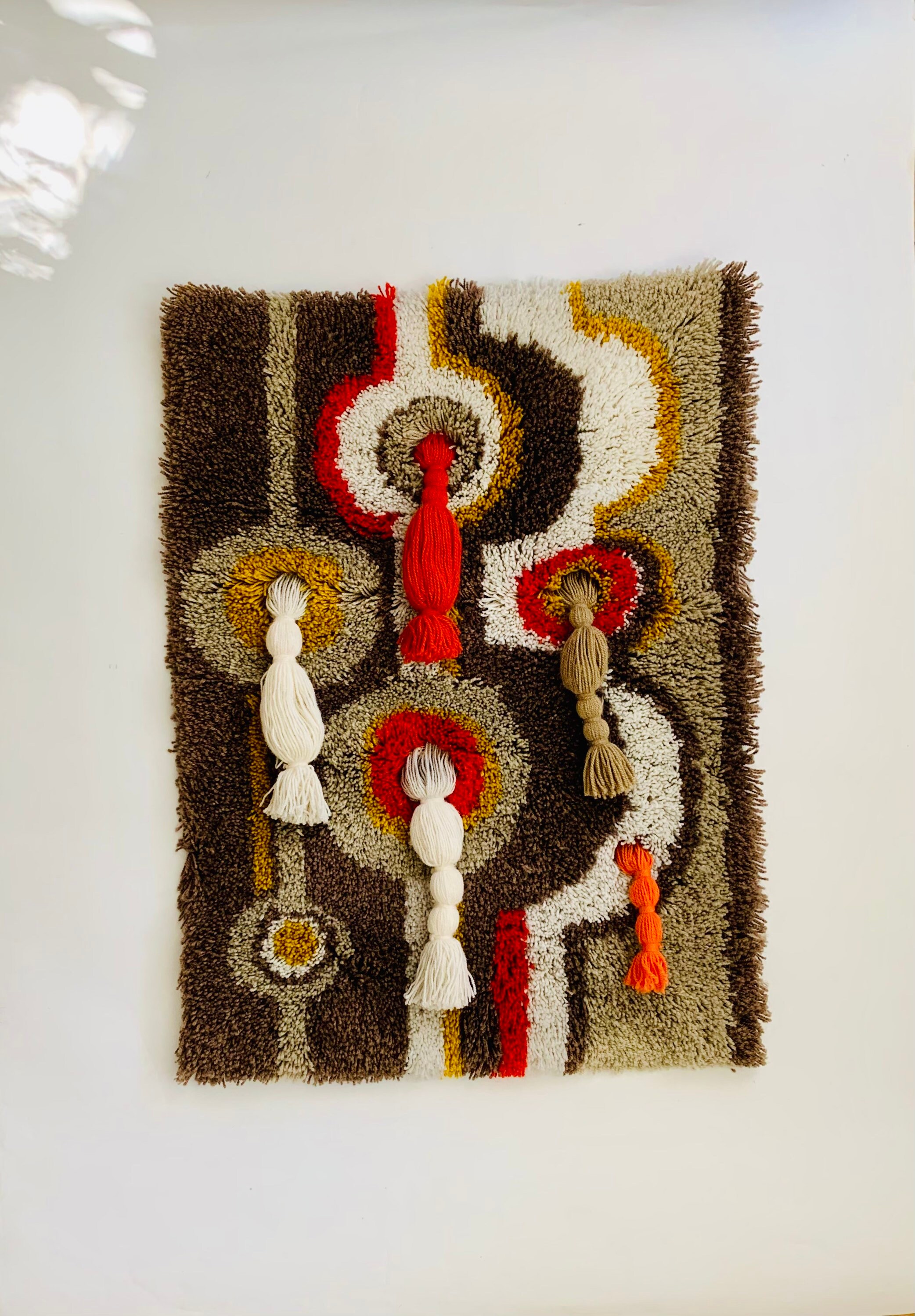Tapestry by Junghaus (90x65), hand-knotted. Germany 1976