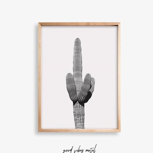 Kaktus Druck, schwarz und weiß Druck, Kaktus Dekor, Südwesten, Drucke, Kaktus Poster, Wand-Dekor, Kunstdrucke, Digitaldruck, Wüste Druck