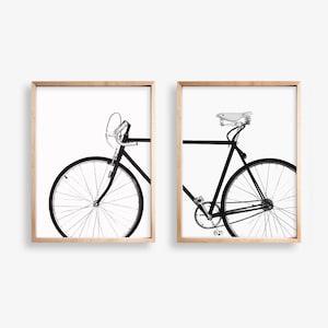 Bicycle Wall Art, Black and White Print, Set of 2 Print, Scandinavian Print,Printable Art, Bicycle Print, Bike Print, Minimalist, Art Prints