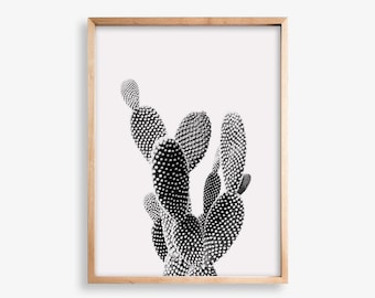 Cactus Print, Digital Download, Cactus Wall Art, Black and White Art, Desert Print, Home Decor, Succulent Print, Digital Prints, Wall Art