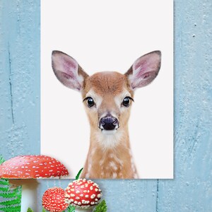 Baby Deer Print, Printable Art, Woodland Nursery Decor, Baby Animals ...